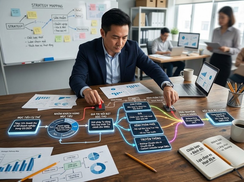 Hiểu chiến lược marketing qua mục tiêu, thị trường, giá trị và cách tiếp cận